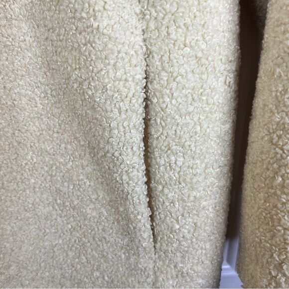 Womens Daily Ritual Teddy Bear Fleece Jacket Size Medium Light Yellow‎ - Picture 7 of 8
